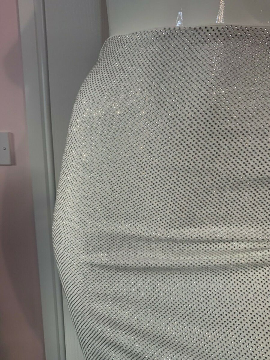 Alexandre Vauthier White Crystal Studded Bodycon Skirt - Imagen 8