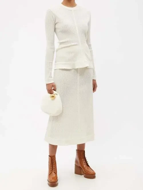GABRIELA HEARST Tan Lace-Up Hattie Block Heel Boots - Imagen 4