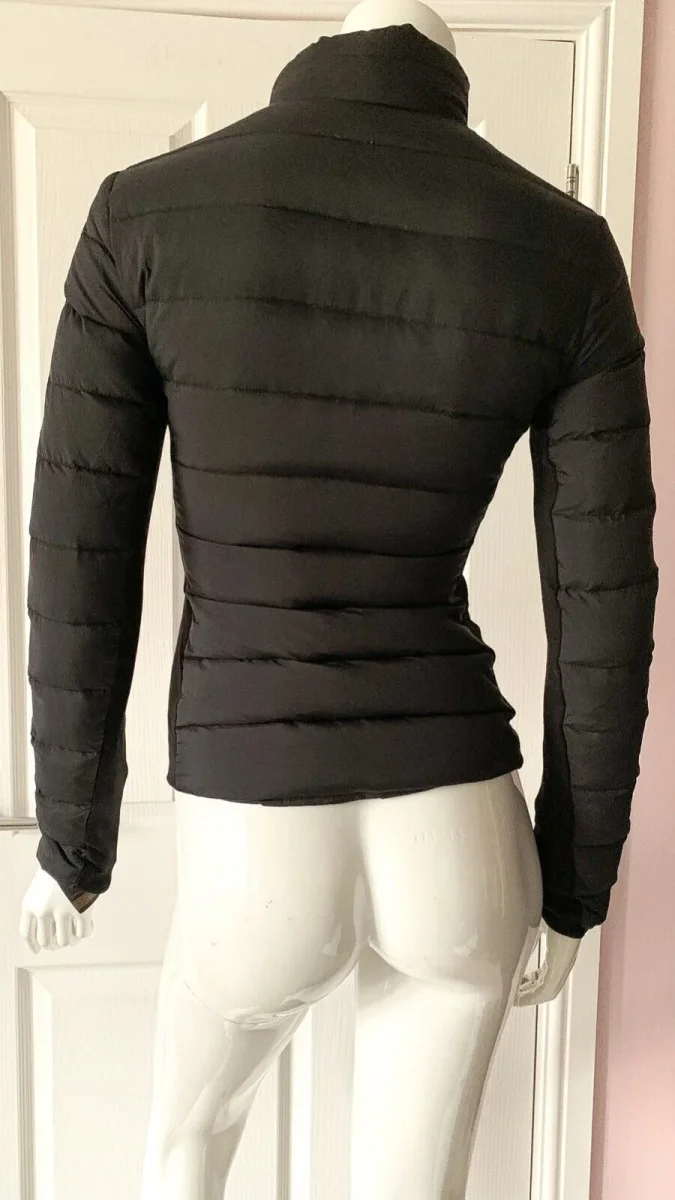 PACO RABANNE Black Down Bodyline Jacket - Imagen 8