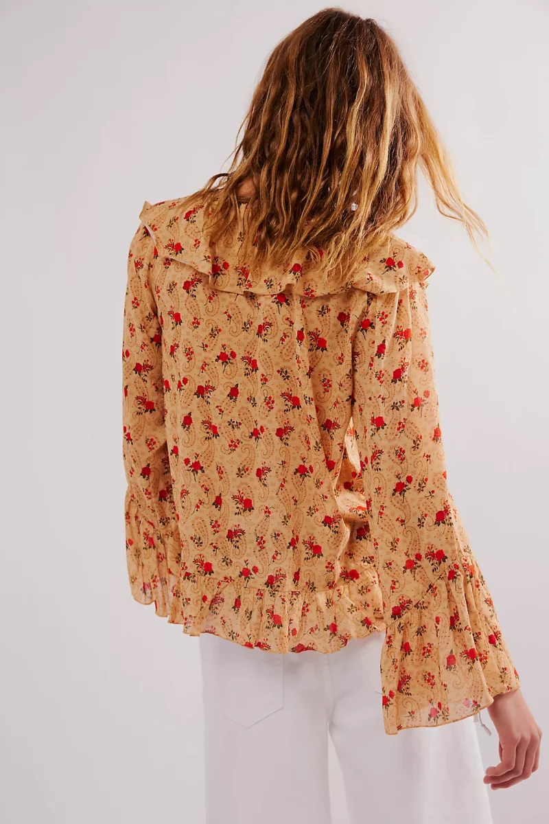 Spell and the Gypsy Fleur Frill Blouse in Butterscotch - Imagen 9
