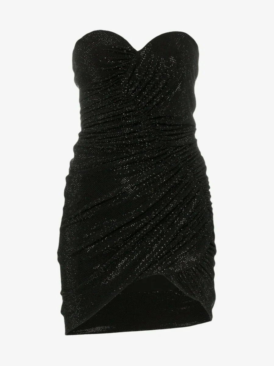 Alexandre Vauthier Crystal Embellished Ruched Bustier Dress - Imagen 3
