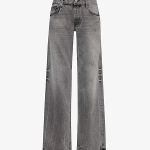 EB Denim Grey Low Rise Relaxed Wide-Leg Jeans
