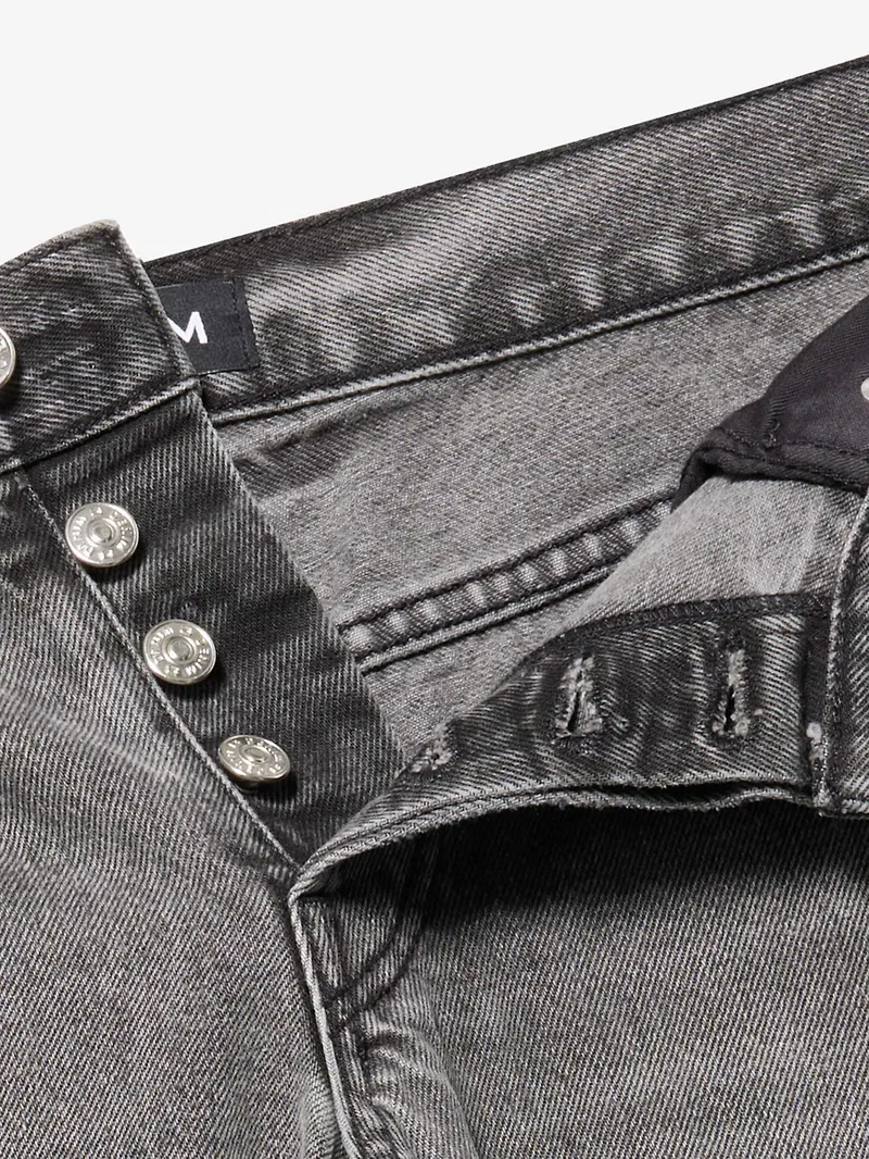 EB Denim Grey Low Rise Relaxed Wide-Leg Jeans - Imagen 8
