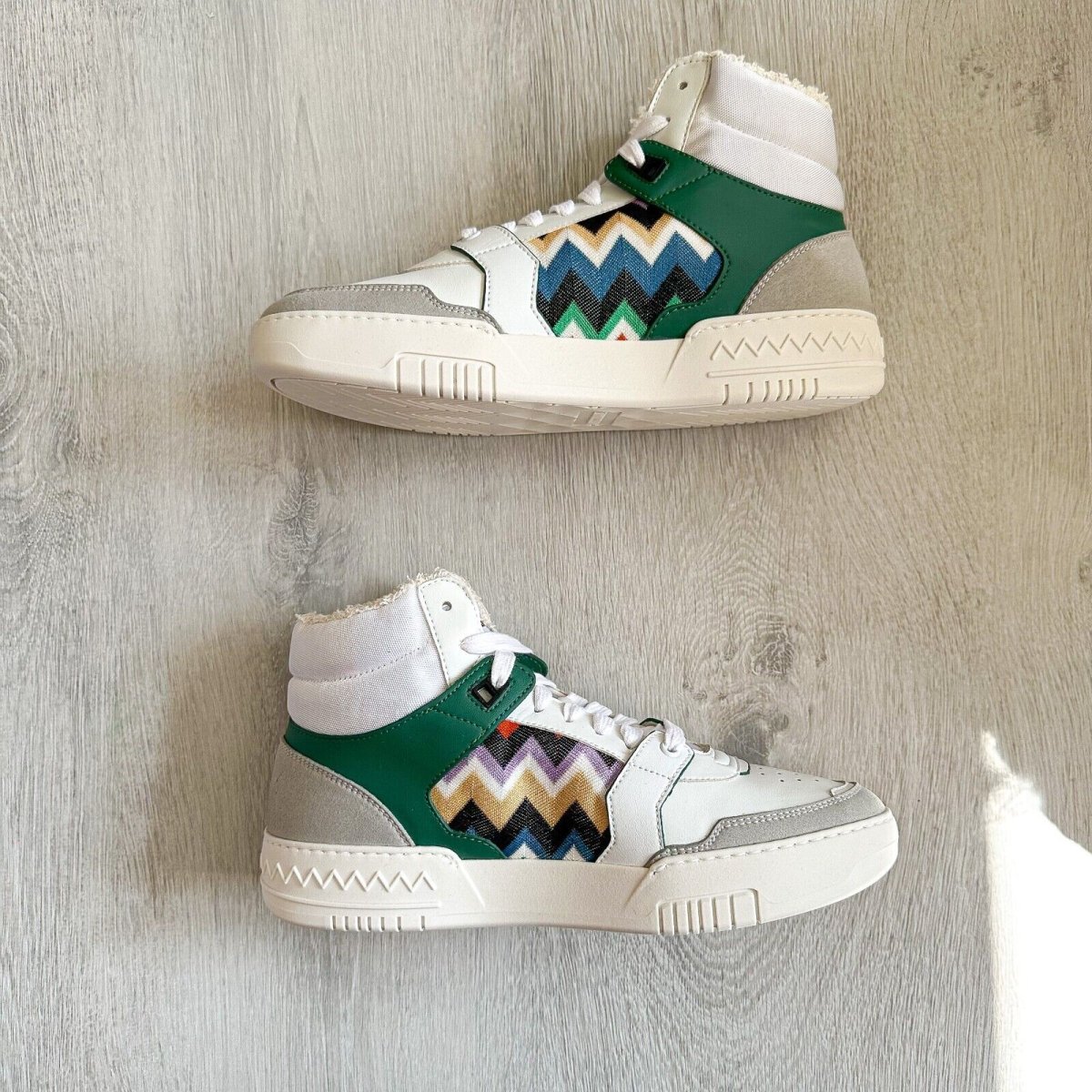 MISSONI Basket Zigzag Chevron Multicolour ACBC Trainers Sneakers + MISSONI Bag - Imagen 3