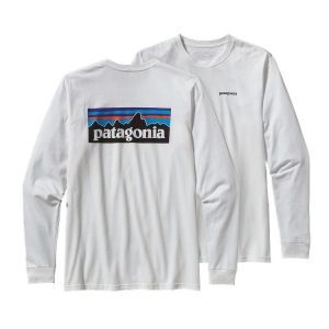 Polera Manga Larga P-6 Logo Hombre Blanca
