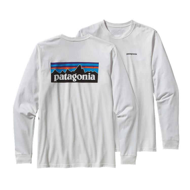 Polera Manga Larga P-6 Logo Hombre Blanca