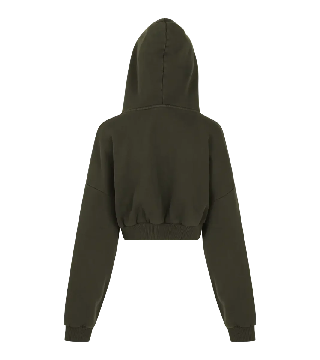 Entire Studios Military Green Double Hood Uniform Cropped Hoodie - Imagen 3