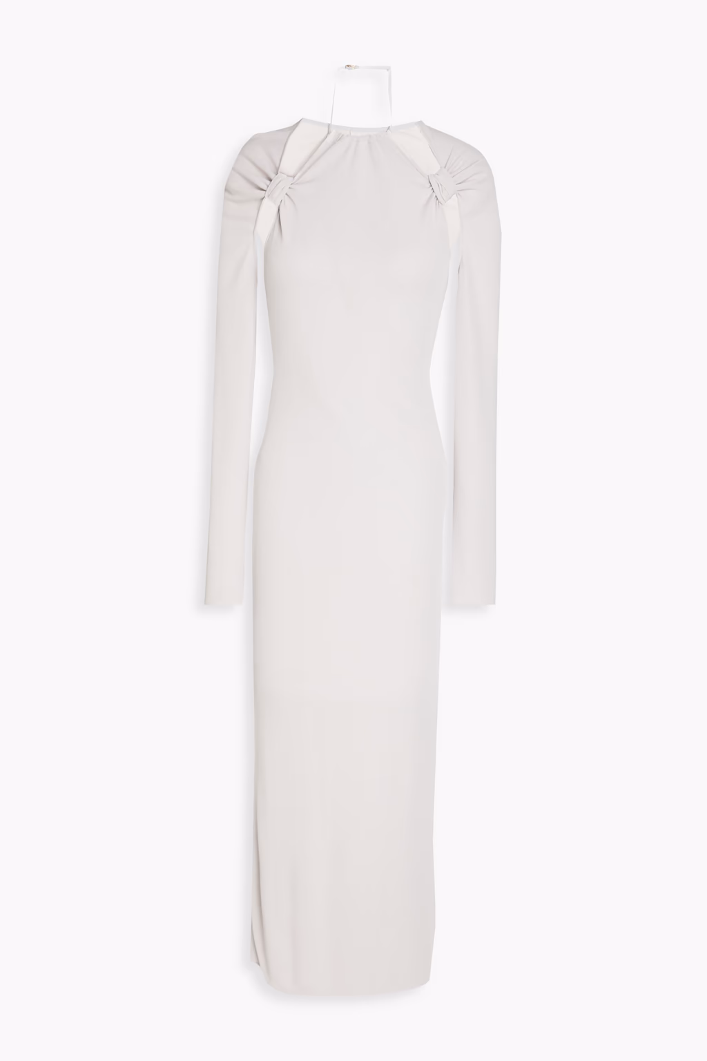 Jacquemus La robe Nodi knotted Light Grey Cut Out Dress - Imagen 2