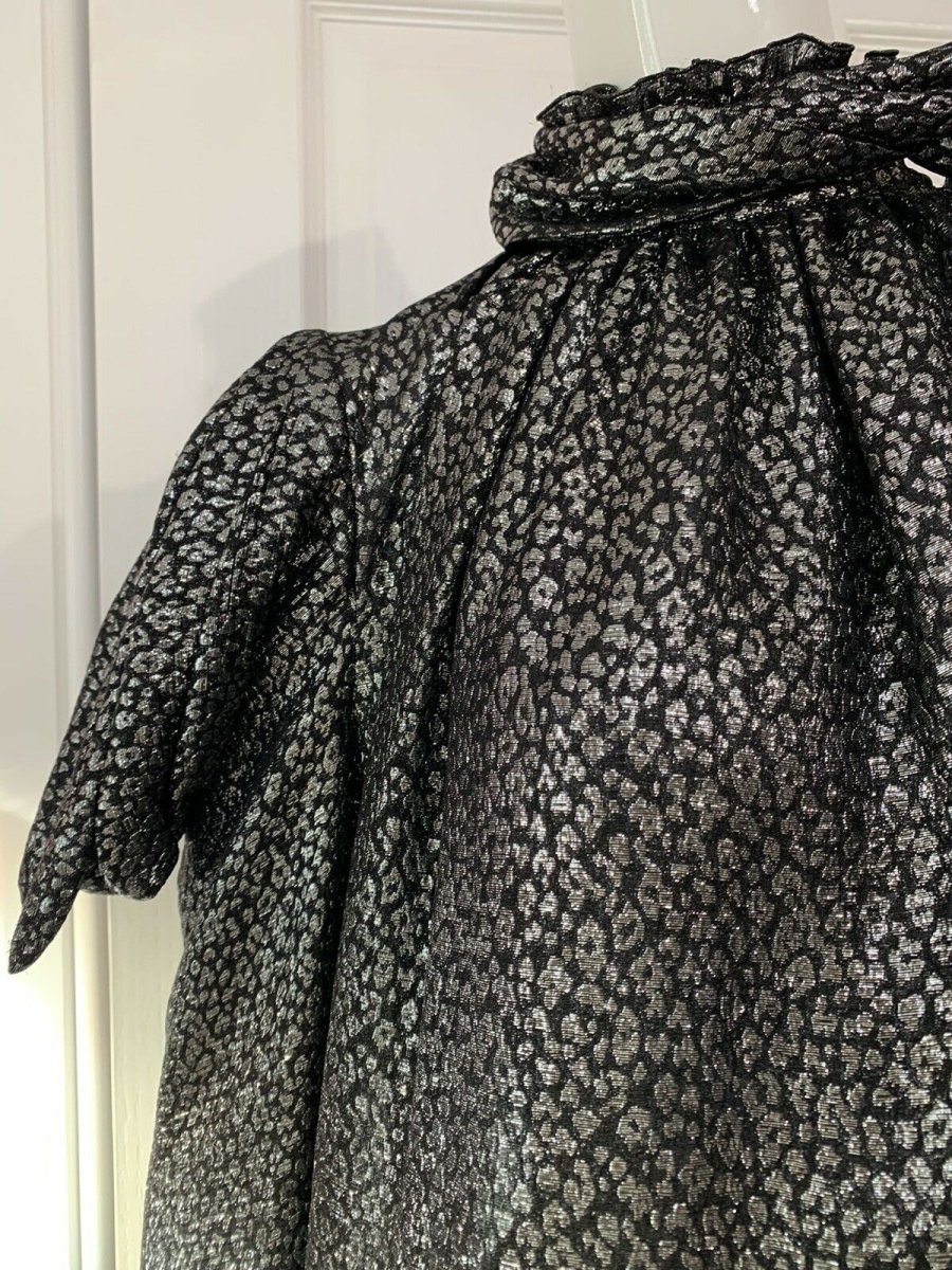 REDEMPTION Metallic Jacquard High Neck One Shoulder Dress - Imagen 4