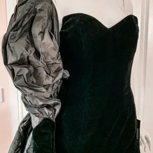 Alexandre Vauthier Black Velvet Dramatic Drape Detail Dress