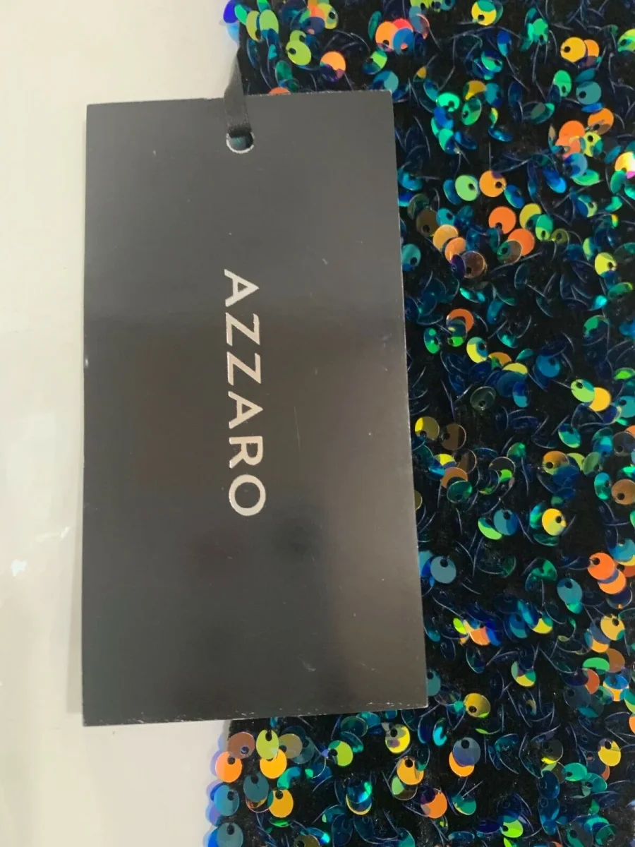 AZZARO Couture Sequin Flattering Party Dress - Imagen 9