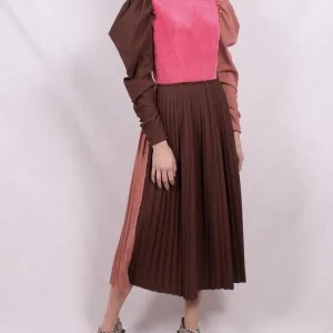REJINA PYO Ivy Panelled Midi Colourblock Dress