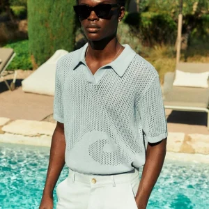 Che Ondas Short-Sleeves Cotton-Knit Polo Shirt