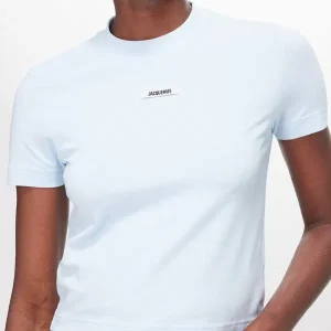 Jacquemus Grosgrain Logo Patch Cotton T-Shirt