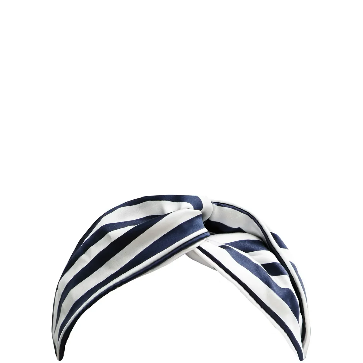 Slip Pure Silk Head Band in The Twist Navy Stripe in Box - Imagen 4