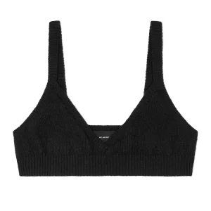 Alanui Midnight Blue Knit The Astral Bra Crop Top