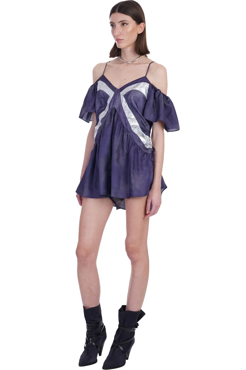 Isabel Marant Brandi Semi Sheer Satin Playsuit - Imagen 5