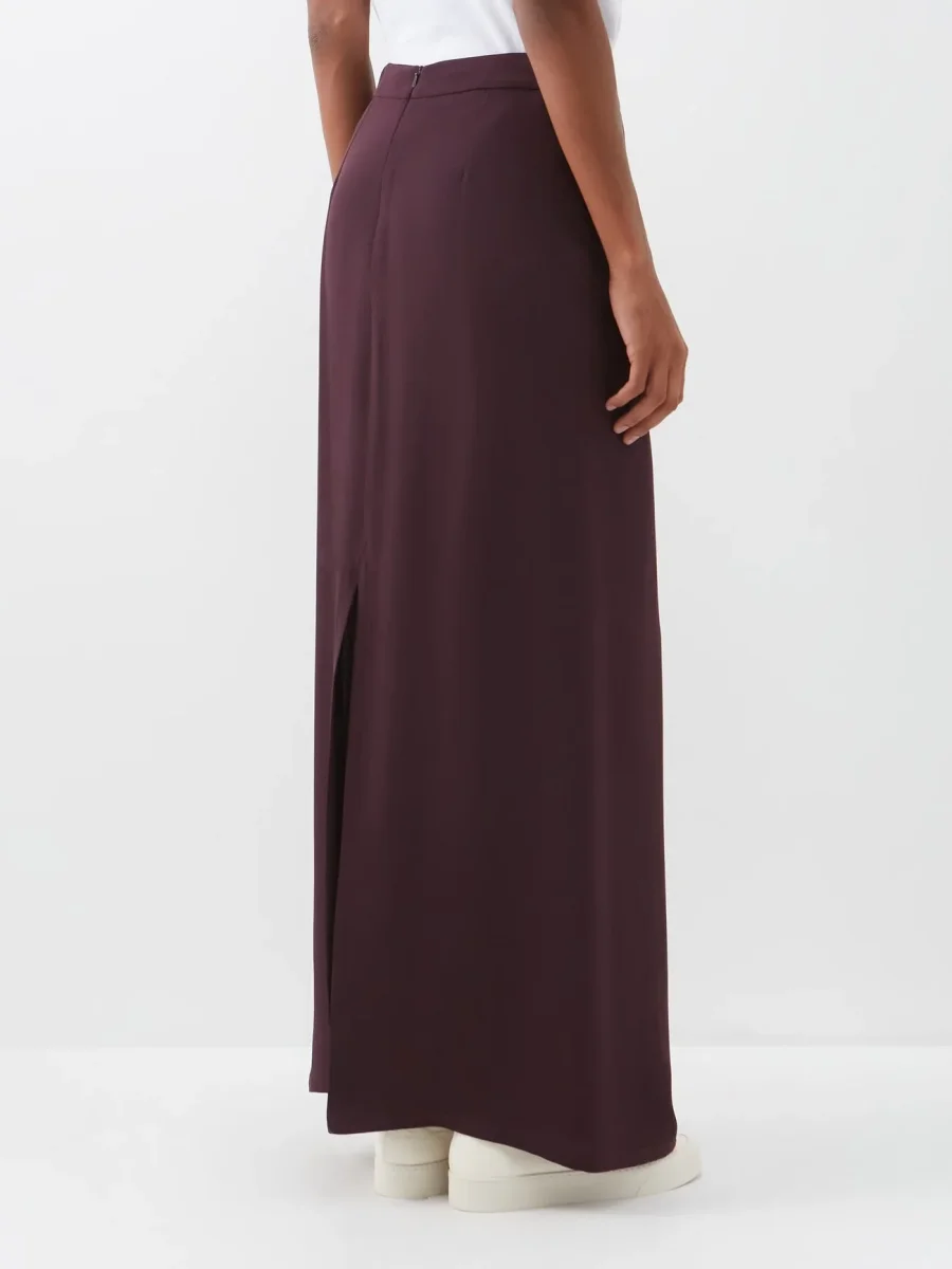 RAEY Wrap Split Silk Maxi Skirt - Imagen 6
