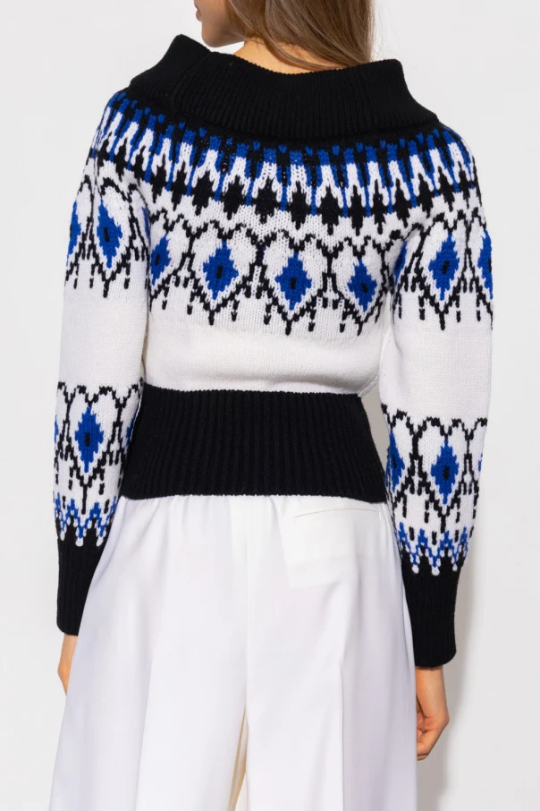 Alexander McQueen Fair Isle Intarsia Wool Jumper - Imagen 9