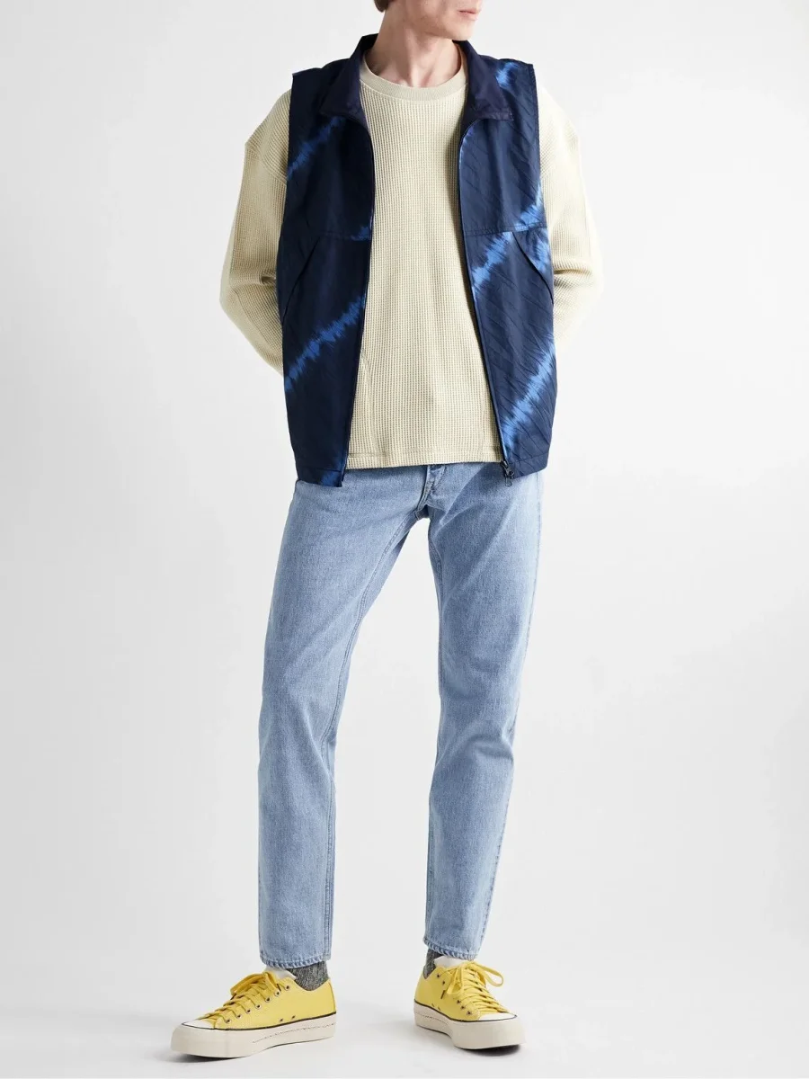 Blue Blue Japan Nylon Tie Dyed Gilet - Imagen 2