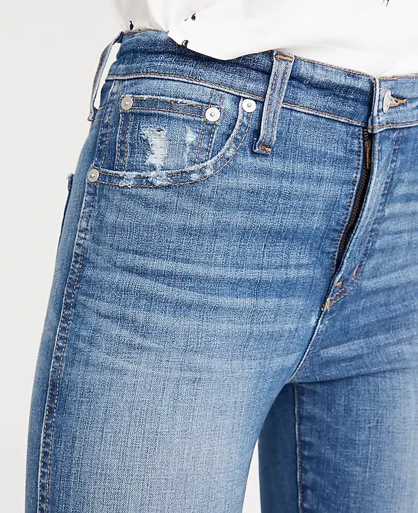 Madewell 10" High-Rise Skinny Jeans: Drop Step-Hem Edition - Imagen 4