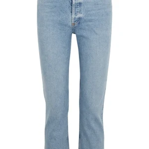 Agolde Riley High Rise Straight Crop Jeans