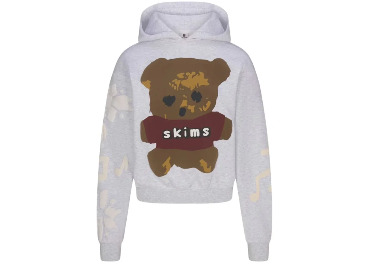 SKIMS x Cactus Plant Flea Market Logo Teddy Bear Cotton Hoodie - Imagen 2