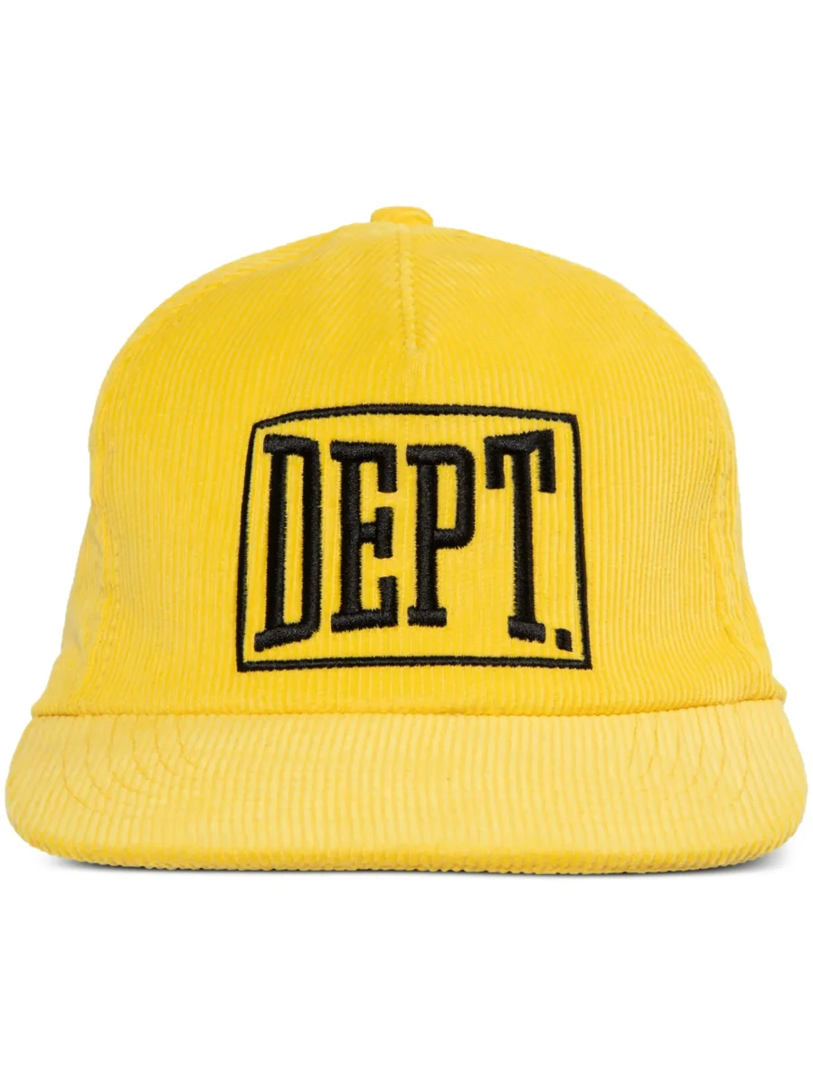 Gallery Dept. Mens Gym Logo Corduroy Yellow Baseball Cap - Imagen 2