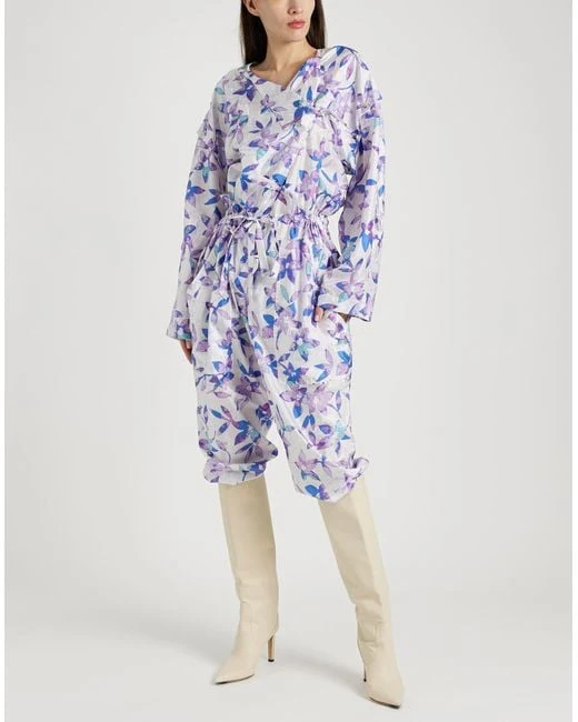 Isabel Marant Lympia Floral Print Shell Wrap Jumpsuit - Imagen 6
