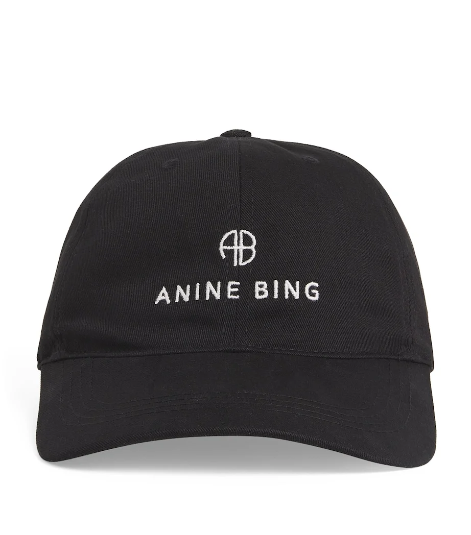 Anine Bing Logo Jeremy Black Baseball Cap - Imagen 7