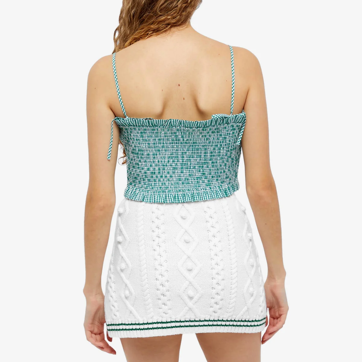 Shrimps Gingham Green Rusty Bodice Top - Imagen 6