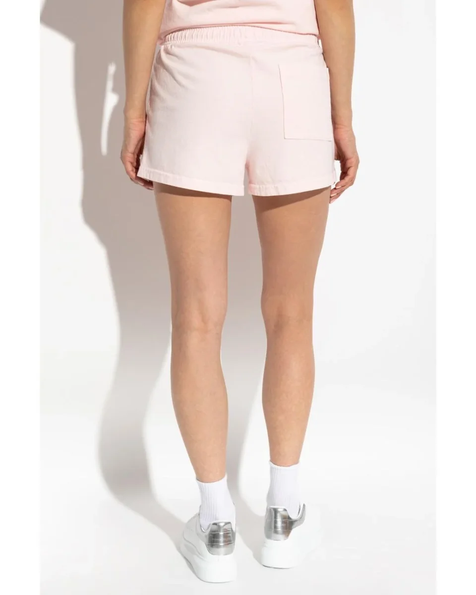 Sporty & Rich Pink Health Club Script Print Disco Shorts - Imagen 5