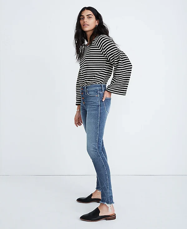 Madewell 10" High-Rise Skinny Jeans in Cordova Wash: Button-Front Edition - Imagen 5