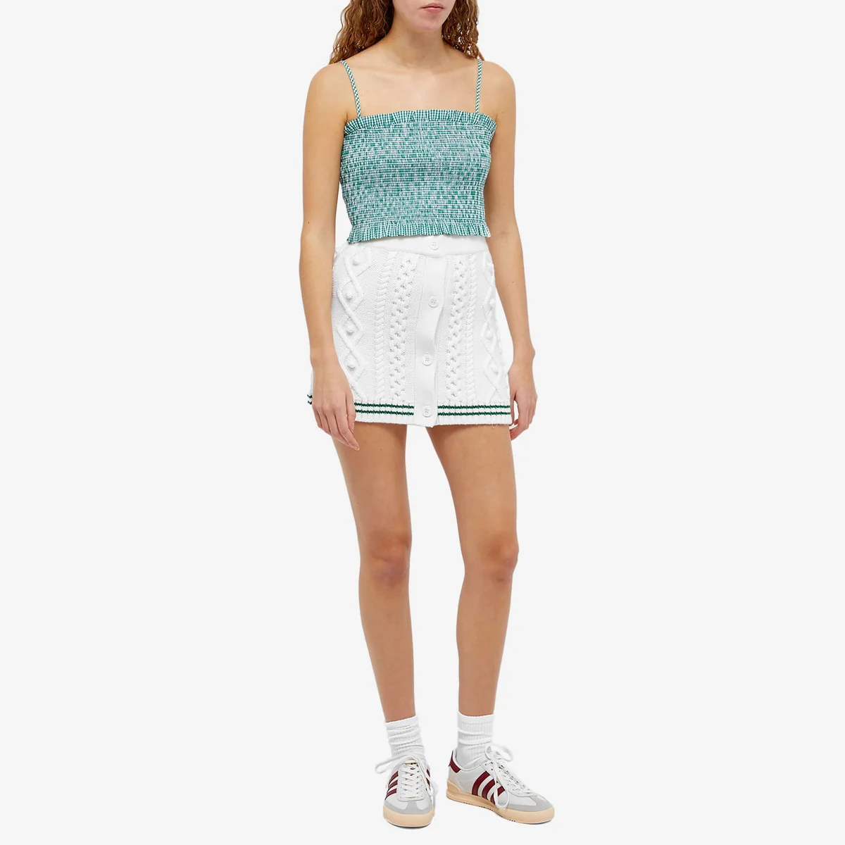 Shrimps Gingham Green Rusty Bodice Top - Imagen 7