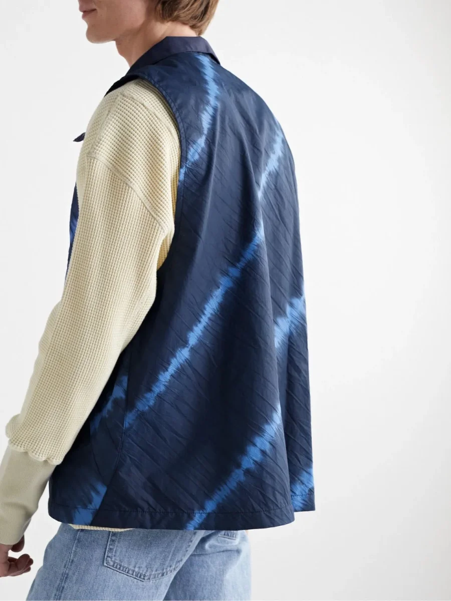 Blue Blue Japan Nylon Tie Dyed Gilet - Imagen 3