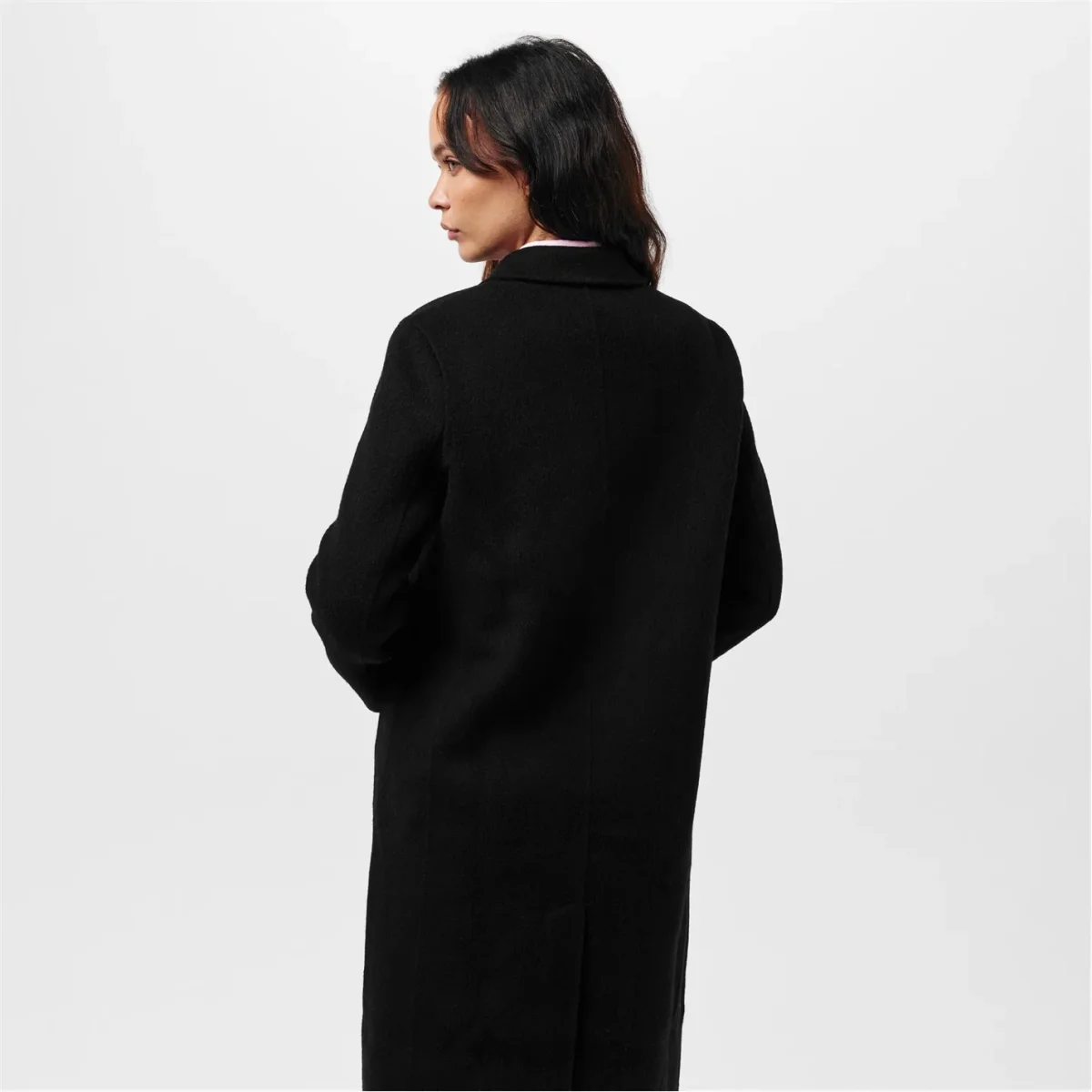 Raey Black Double Breasted Wool Coat - Imagen 9
