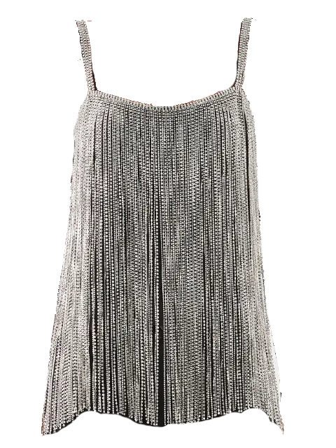 RAEY Crystal Fringe Strappy Cami Top - Imagen 6