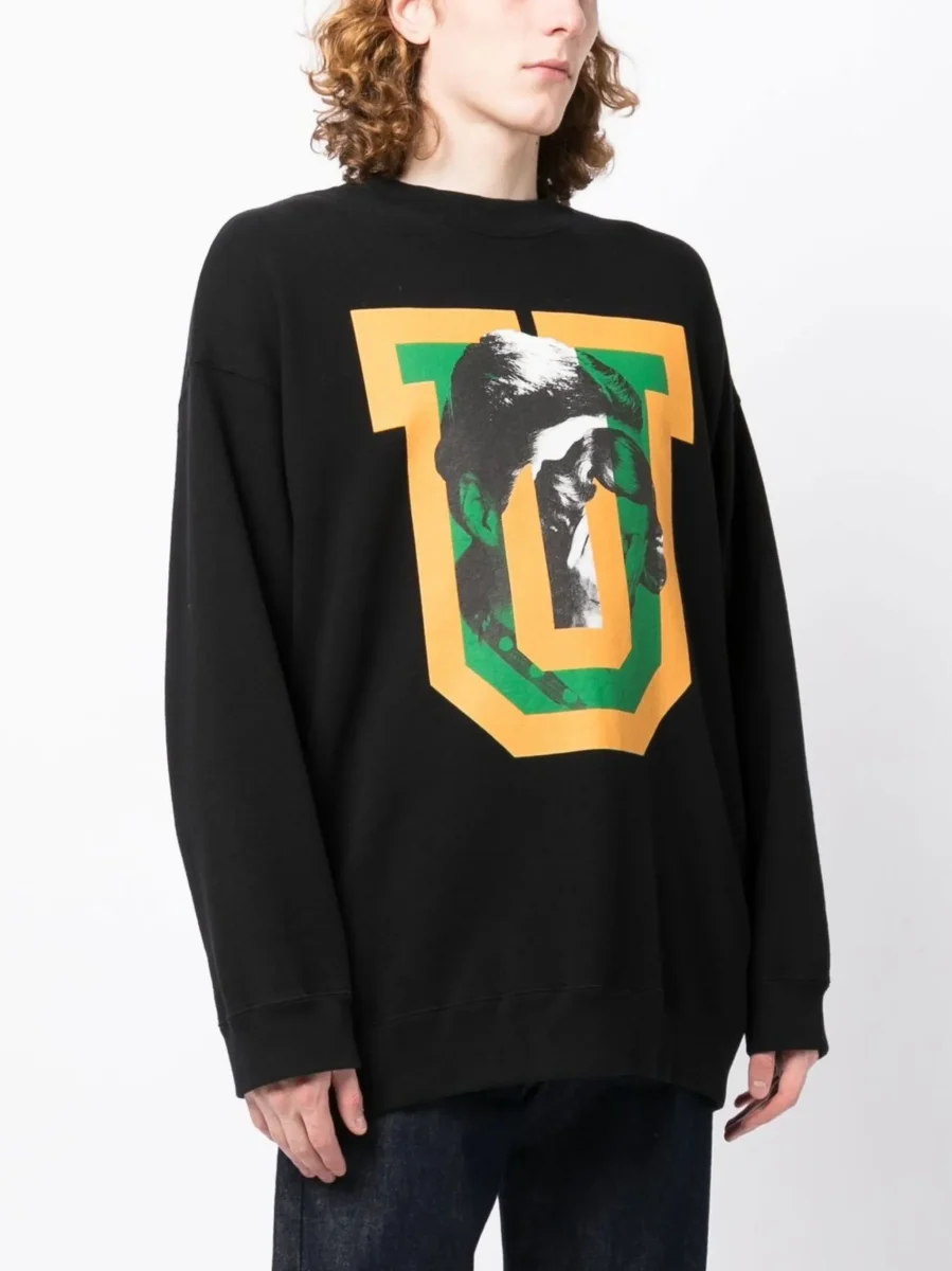 Undercover Psychophilia U Graphic Print Cotton Sweatshirt - Imagen 3
