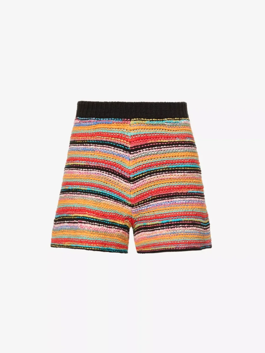 Alanui Take It Easy Multicolour Knit Shorts - Imagen 2