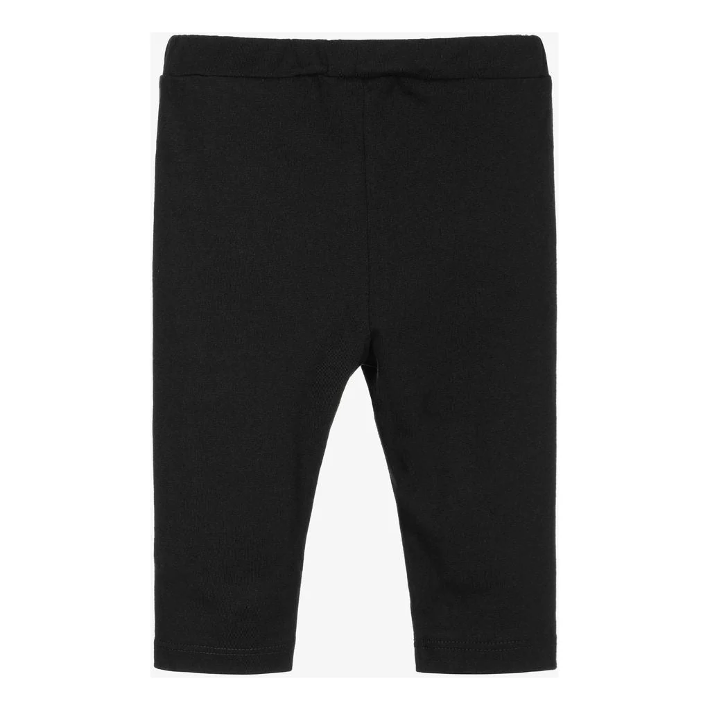Balmain Baby Girl's Diamante Side Logo Black Leggings - Imagen 8