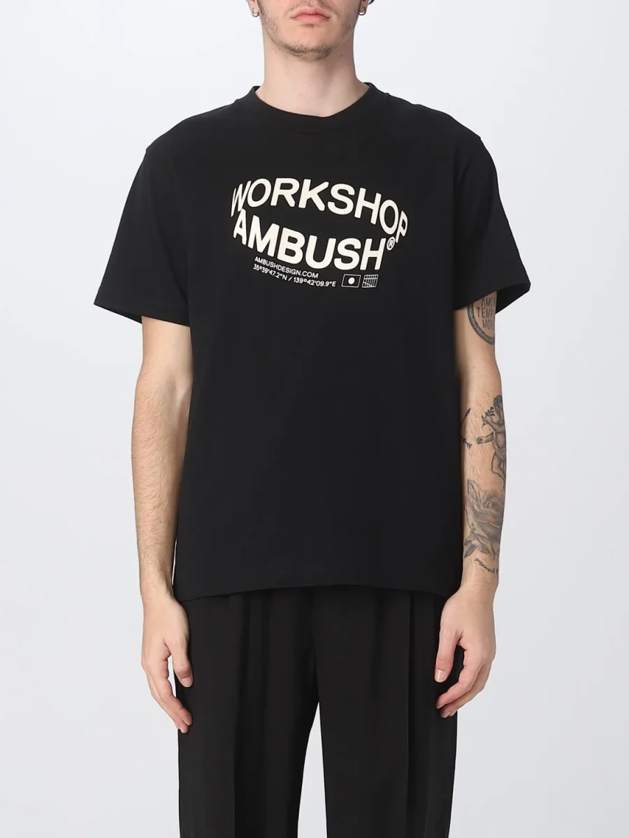 AMBUSH Workshop Black Revolve Logo T-Shirt - Imagen 4