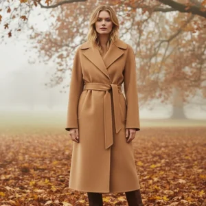 Max Mara Weekend Brown Belted Wrap Coat