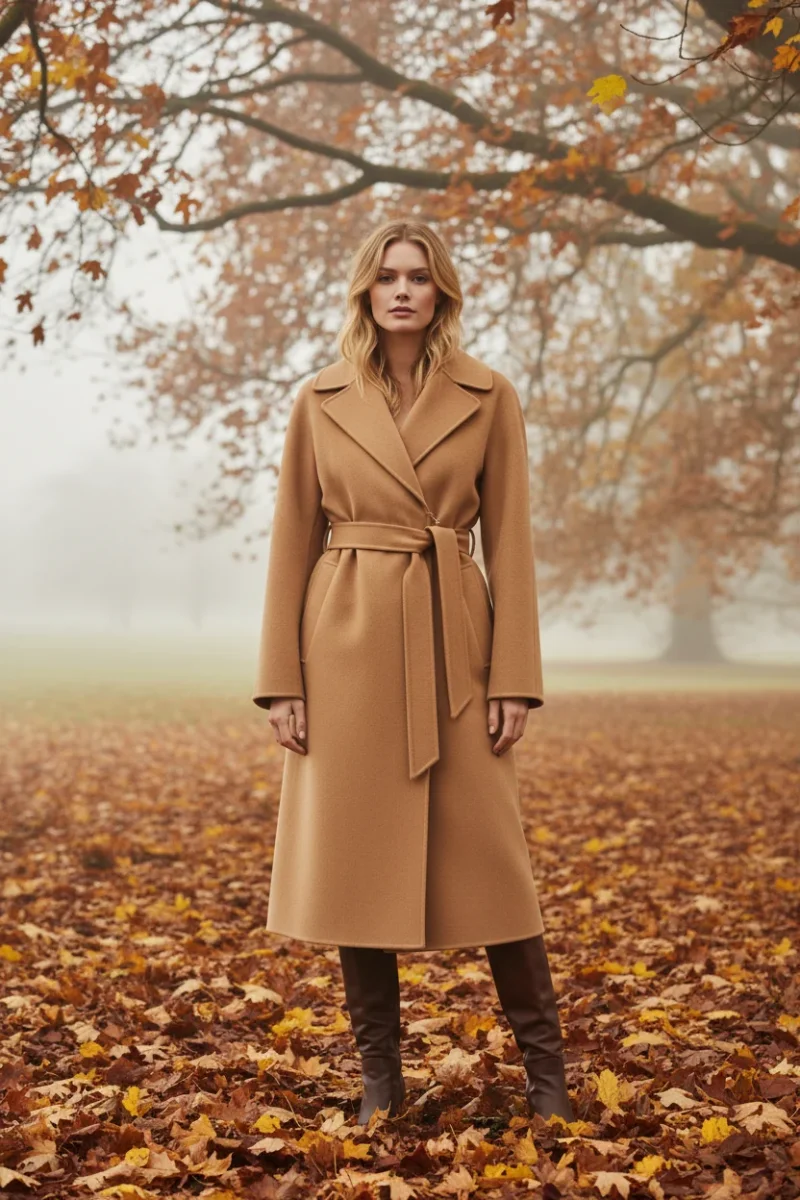 Max Mara Weekend Brown Belted Wrap Coat