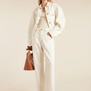 Jacquemus Le Papier Le De Nimes Light Beige Jeans