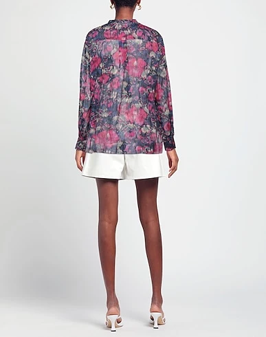 Isabel Marant Etoile Floral Pink Purple Chemise Mexika Shirt - Imagen 4