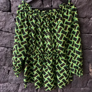 Diane Von Furstenberg DVF Silk Summer Gipsy Camila Finte Weave Daffodil Top