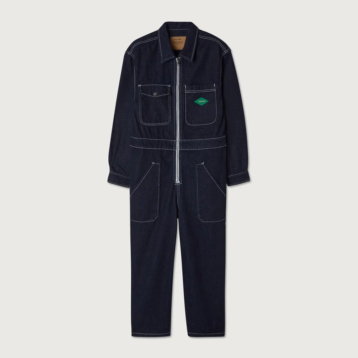American Vintage Denim Dark Wash Boiler Jumpsuit - Imagen 2