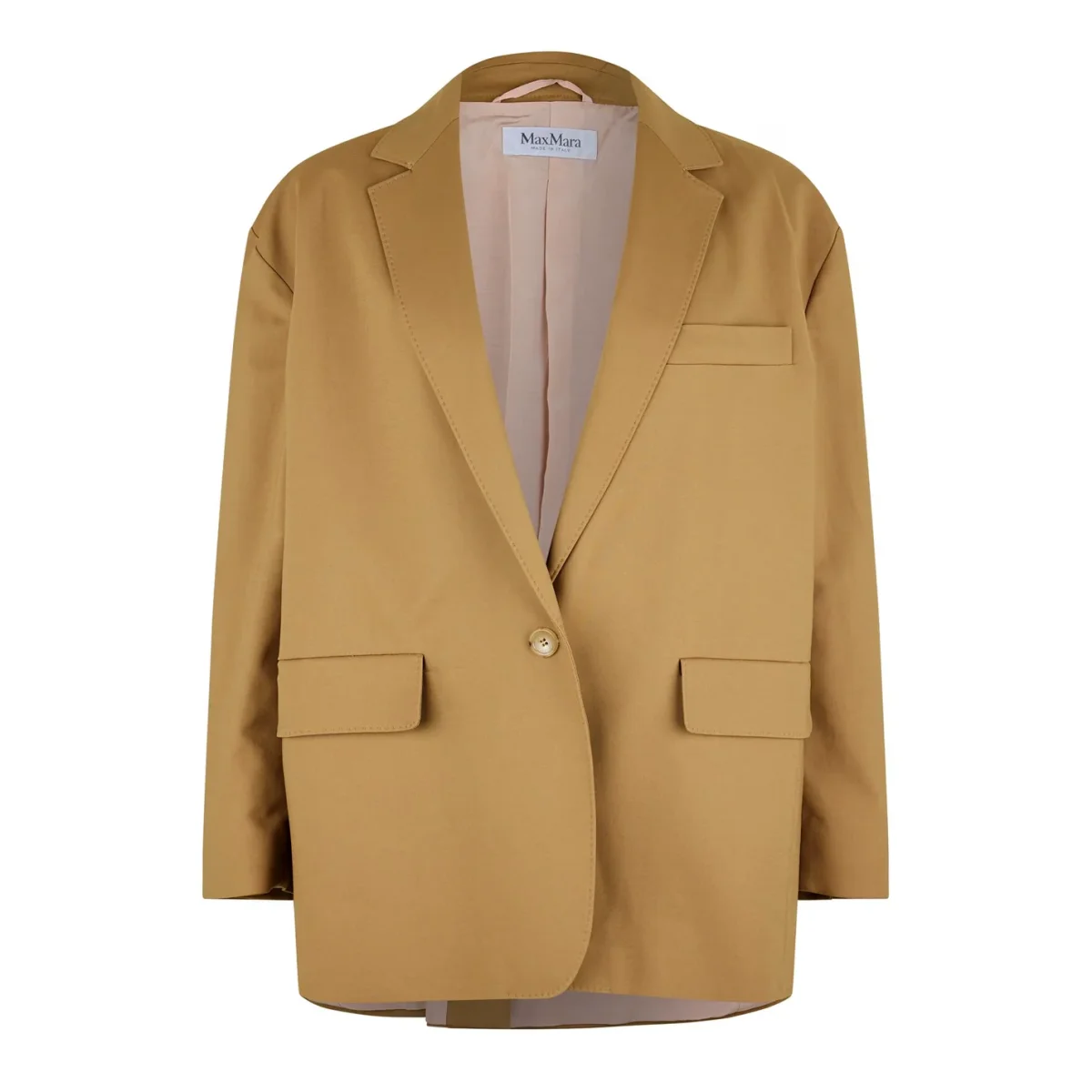 Max Mara Light Brown Monica Oversized Blazer Jacket - Imagen 2