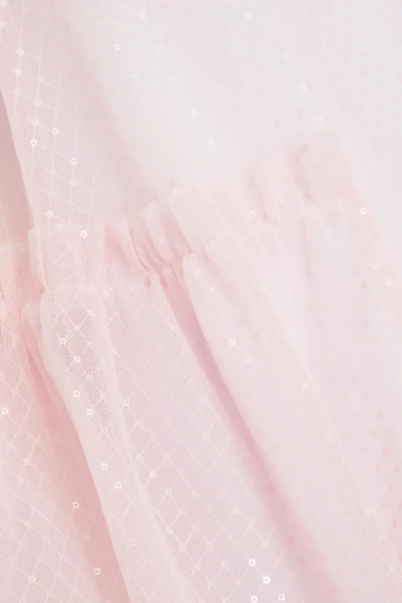 The Vampire's Wife The Fairy Goddess Pink Embellished Tulle Mini Dress - Imagen 6