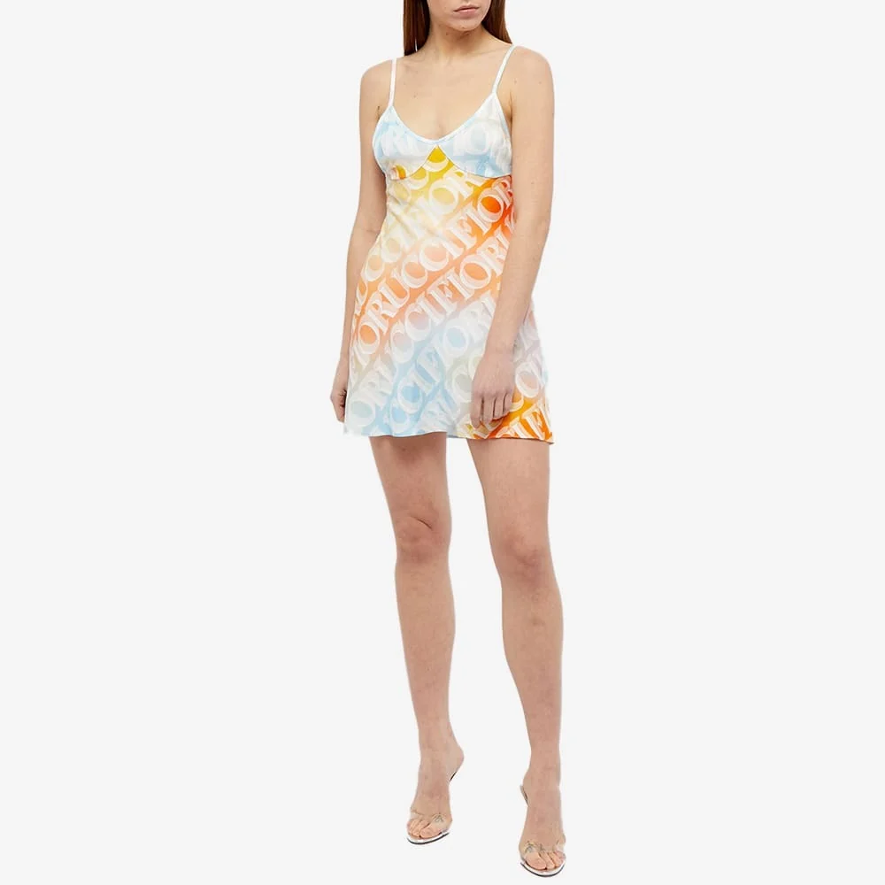 Fiorucci Pastel Monogram Slip Dress - Imagen 7